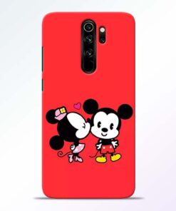 Red Cute Mouse Redmi Note 8 Pro Mobile Cover