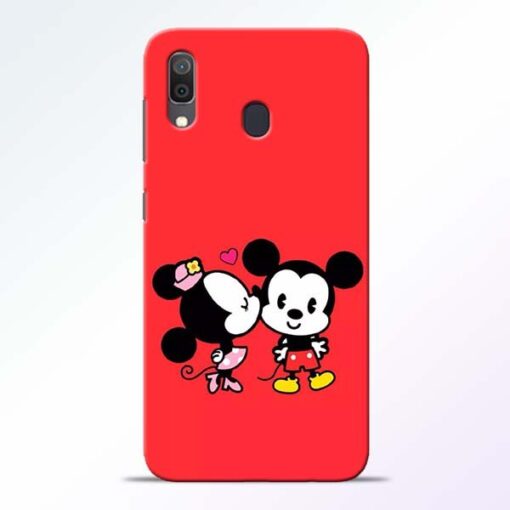 Red Cute Mouse Samsung A30 Mobile Cover - CoversGap
