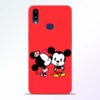 Red Cute Mouse Samsung Galaxy A10s Mobile Cover