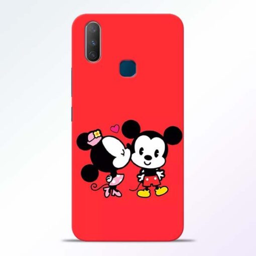 Red Cute Mouse Vivo Y17 Mobile Cover - CoversGap.com