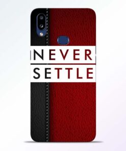 Red Never Settle Samsung Galaxy A10s Mobile Cover