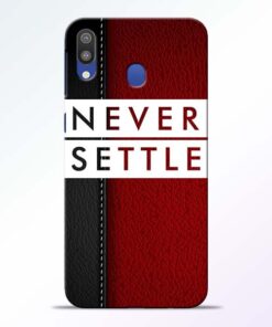 Red Never Settle Samsung M20 Mobile Cover - CoversGap