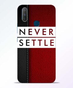 Red Never Settle Vivo Y17 Mobile Cover - CoversGap.com