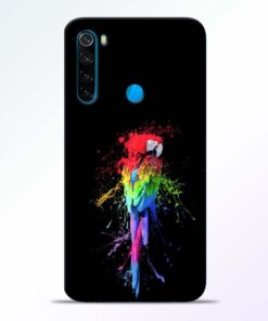 Splatter Parrot Redmi Note 8 Mobile Cover - CoversGap