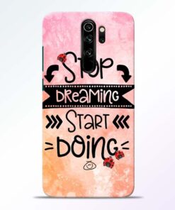 Stop Dreaming Redmi Note 8 Pro Mobile Cover - CoversGap