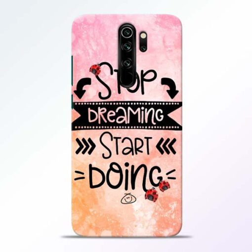 Stop Dreaming Redmi Note 8 Pro Mobile Cover - CoversGap