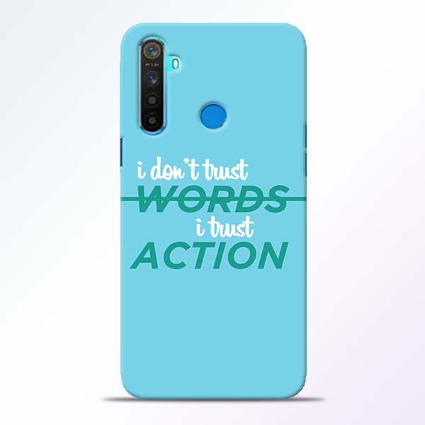 Words Action Realme 5 Mobile Cover 1 Words Action Realme 5 Mobile Cover