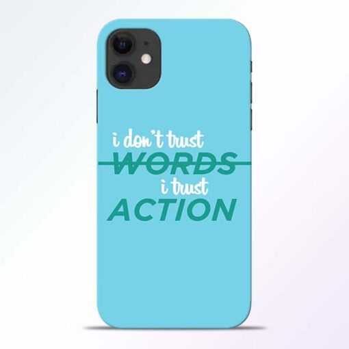 Words Action iPhone 11 Mobile Cover