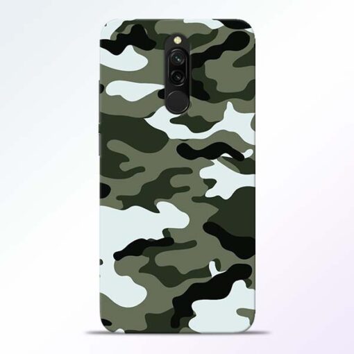 Army Camo Redmi 8 Mobile Cover