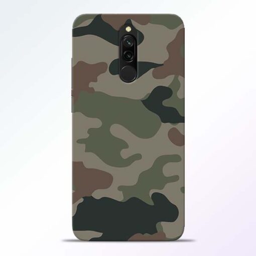 Army Camouflage Redmi 8 Mobile Cover