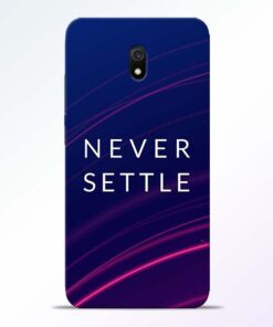 Blue Never Settle Redmi 8A Mobile Cover
