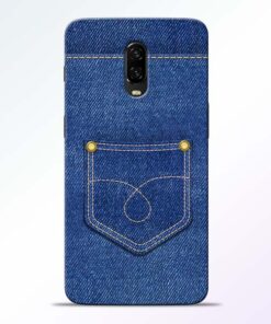Blue Pocket Oneplus 6T Mobile Cover