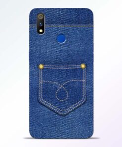 Blue Pocket Realme 3 Pro Mobile Cover