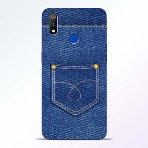 Blue Pocket Realme 3 Pro Mobile Cover