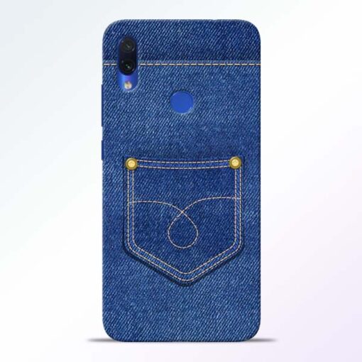 Blue Pocket Redmi Note 7s Mobile Cover - CoversGap