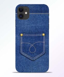 Blue Pocket iPhone 11 Mobile Cover - CoversGap