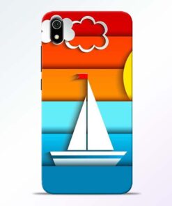 Boat Art Redmi 7A Mobile Cover - CoversGap