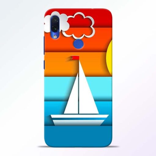 Boat Art Redmi Note 7s Mobile Cover - CoversGap