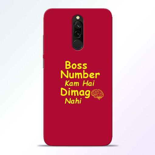 Boss Number Redmi 8 Mobile Cover