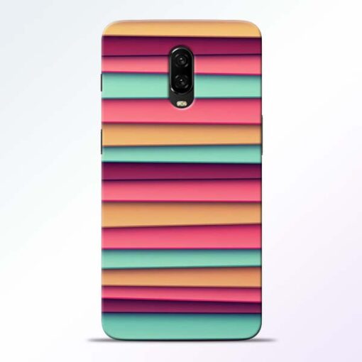 Color Stripes Oneplus 6T Mobile Cover