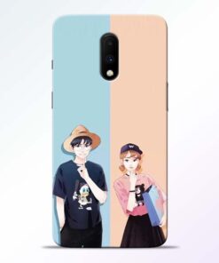 Cute Couple Oneplus 7 Mobile Cover