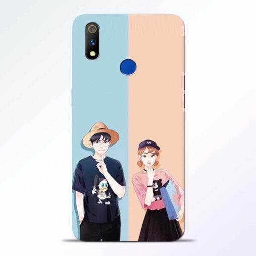 Cute Couple Realme 3 Pro Mobile Cover