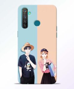 Cute Couple Realme 5 Pro Mobile Cover