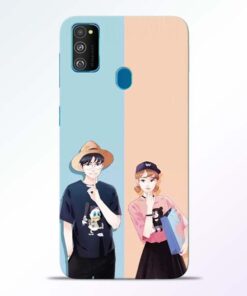 Cute Couple Samsung Galaxy M30s Mobile Cover