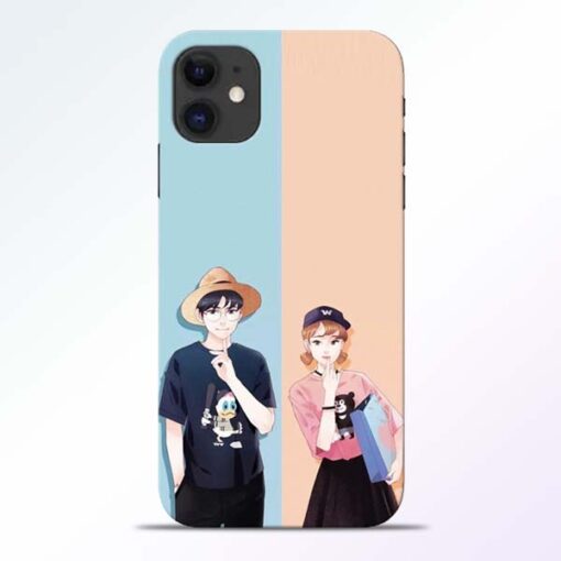 Cute Couple iPhone 11 Mobile Cover - CoversGap