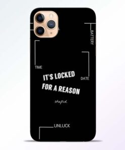 Its Locked iPhone 11 Pro Mobile Cover - CoversGap