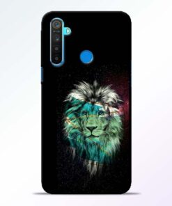 Lion Print Realme 5 Mobile Cover