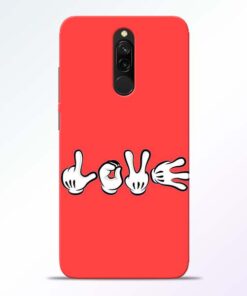 Love Symbol Redmi 8 Mobile Cover