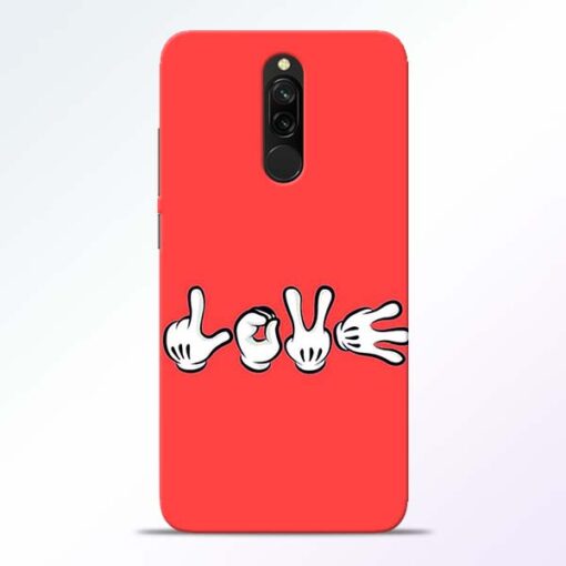 Love Symbol Redmi 8 Mobile Cover