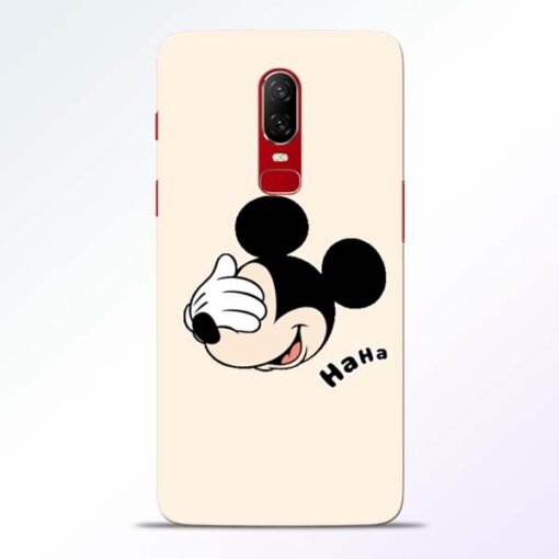 Mickey Face Oneplus 6 Mobile Cover