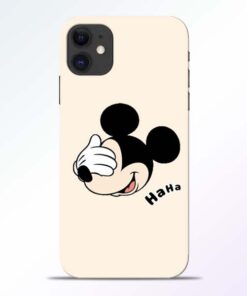 Mickey Face iPhone 11 Mobile Cover - CoversGap