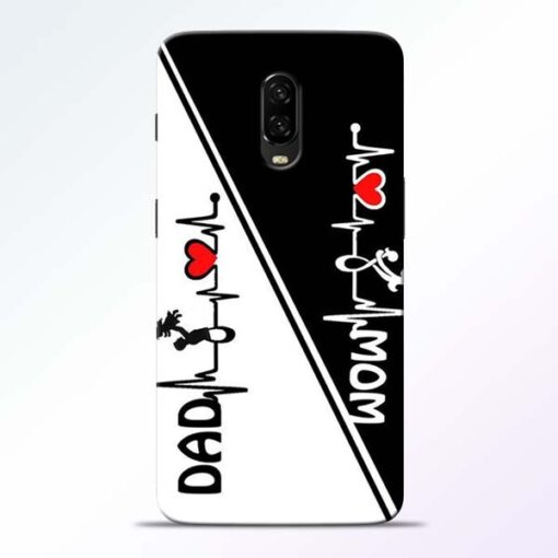Mom Dad Oneplus 6T Mobile Cover