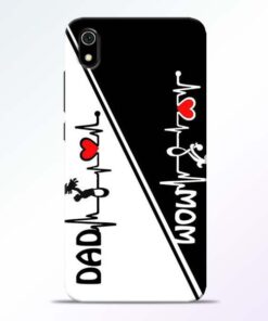 Mom Dad Redmi 7A Mobile Cover - CoversGap