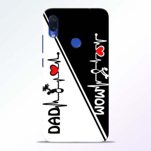 Mom Dad Redmi Note 7s Mobile Cover - CoversGap