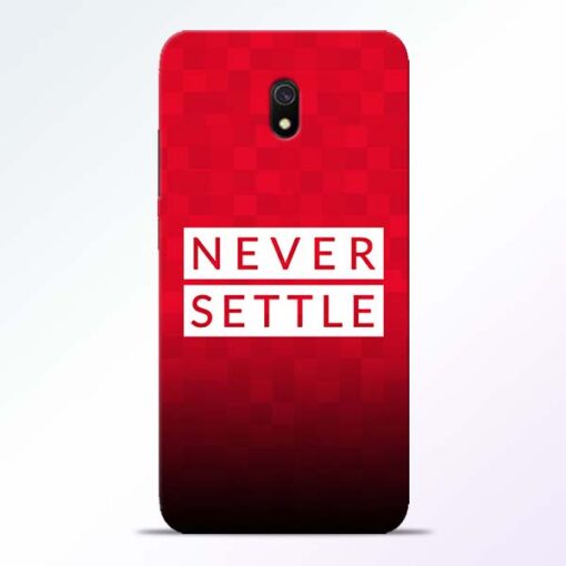 Never Settle Redmi 8A Mobile Cover