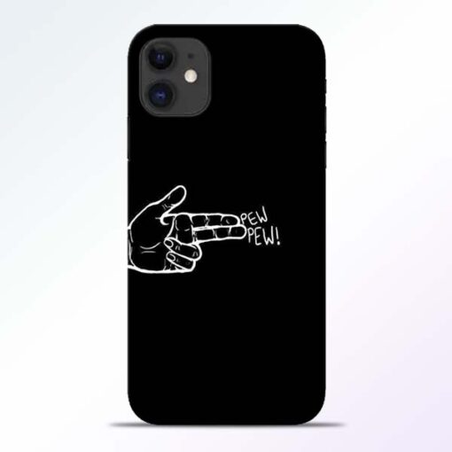 Pew Pew iPhone 11 Mobile Cover - CoversGap