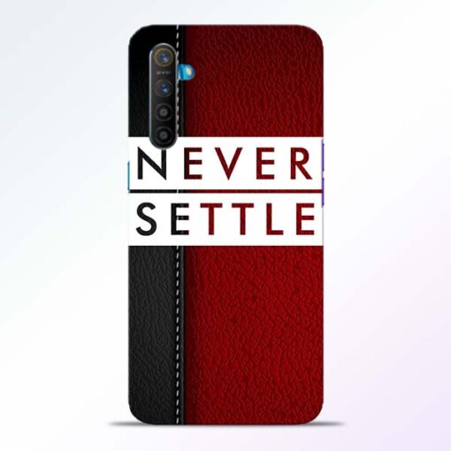 Red Never Settle RealMe XT Mobile Cover