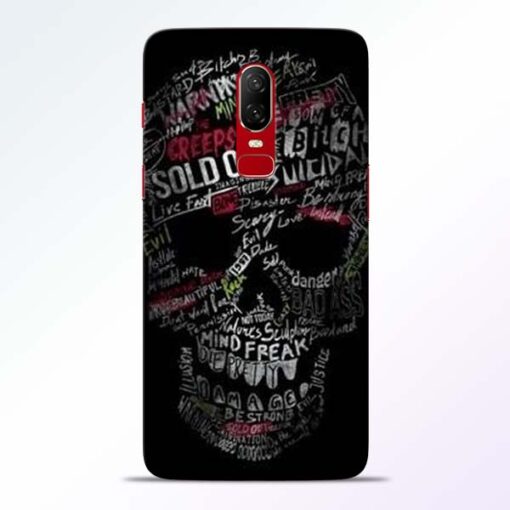 Skull Face Oneplus 6 Mobile Cover