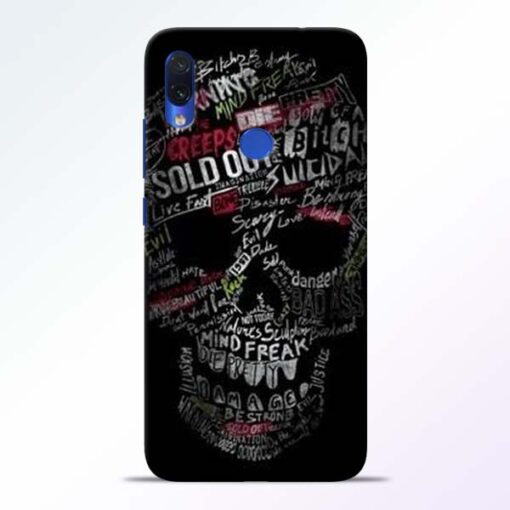 Skull Face Redmi Note 7s Mobile Cover - CoversGap