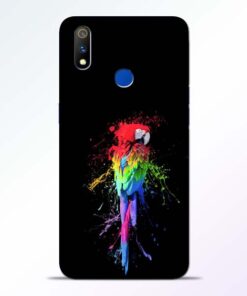 Splatter Parrot Realme 3 Pro Mobile Cover