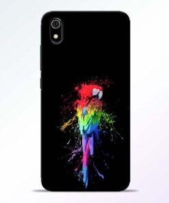 Splatter Parrot Redmi 7A Mobile Cover - CoversGap