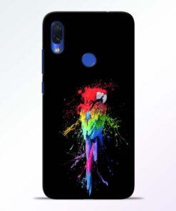 Splatter Parrot Redmi Note 7s Mobile Cover - CoversGap
