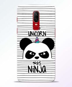 Unicorn Panda Oneplus 6 Mobile Cover