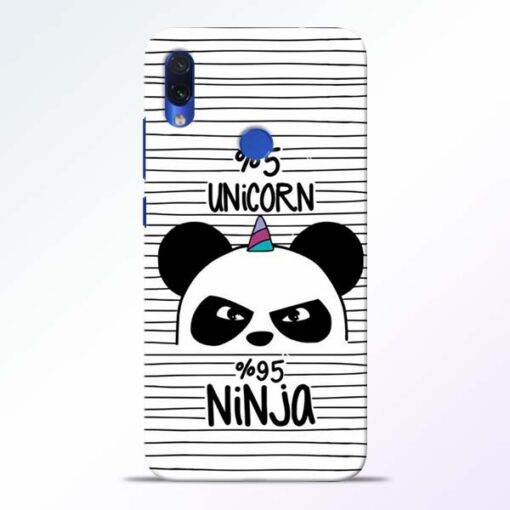 Unicorn Panda Redmi Note 7s Mobile Cover - CoversGap