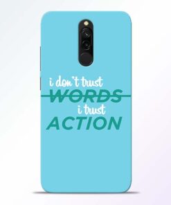 Words Action Redmi 8 Mobile Cover