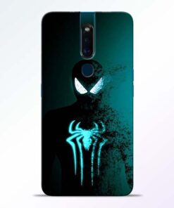 Black Spiderman Oppo F11 Pro Mobile Cover